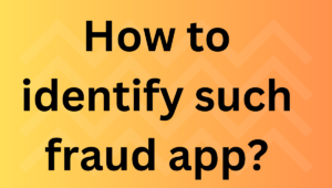 How to identify such fraud app?