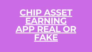 Chip Asset Earning App Real or Fake
