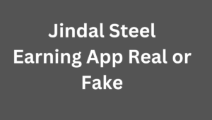 Jindal Steel Earning App Real or Fake