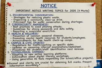  Important Notice Writing Topics for 2026 (4 Marks)